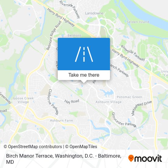 Birch Manor Terrace map