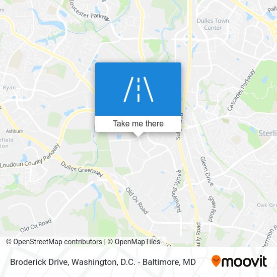 Broderick Drive map