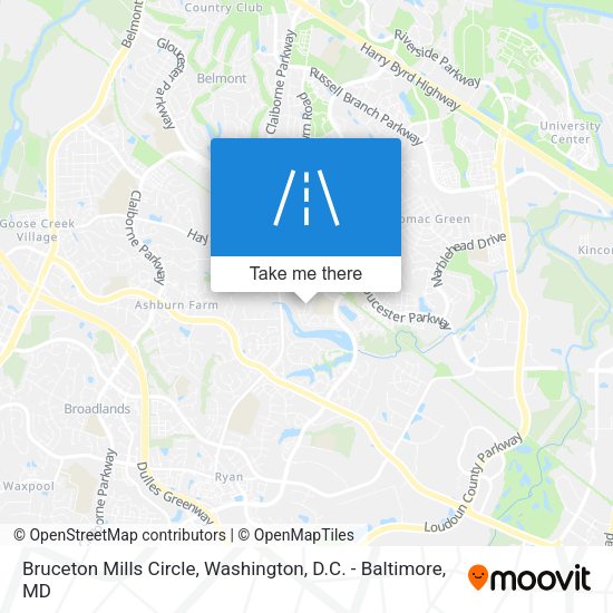 Bruceton Mills Circle map