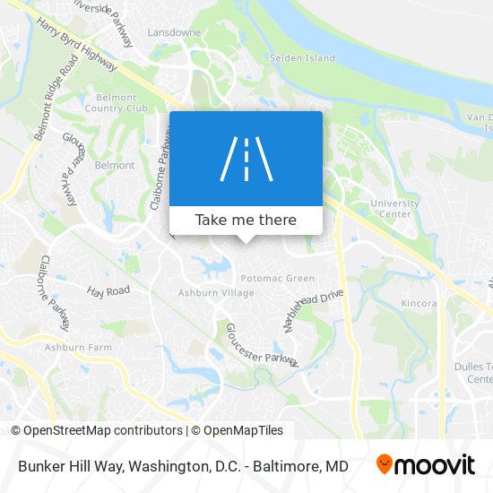 Mapa de Bunker Hill Way