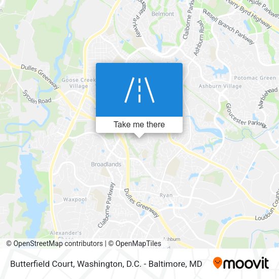 Mapa de Butterfield Court