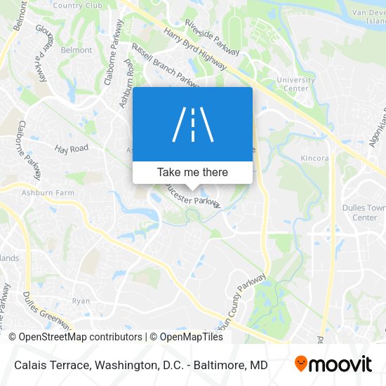 Calais Terrace map