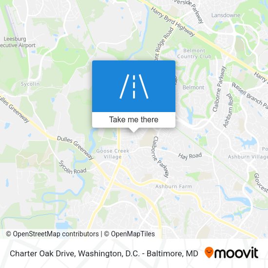 Mapa de Charter Oak Drive