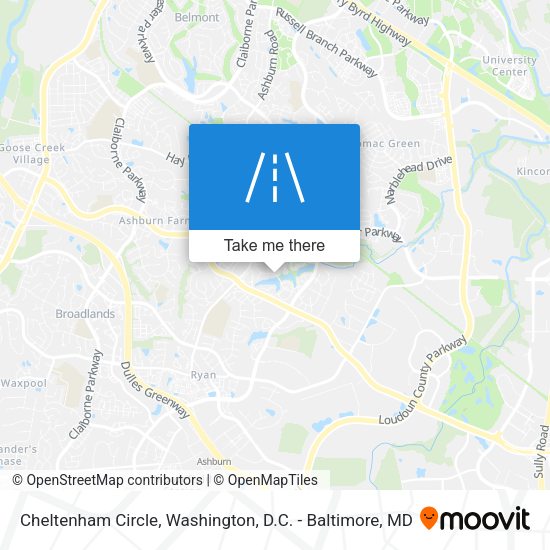 Mapa de Cheltenham Circle