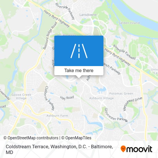 Coldstream Terrace map