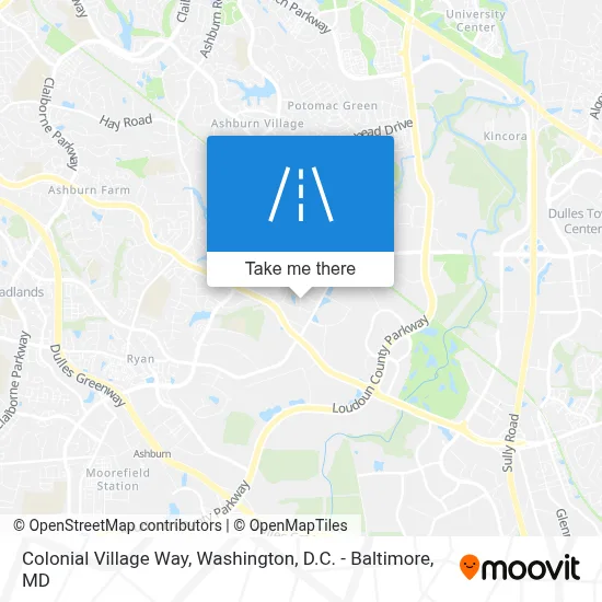 Colonial Village Way map