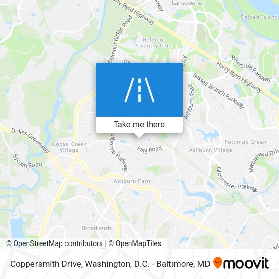 Mapa de Coppersmith Drive