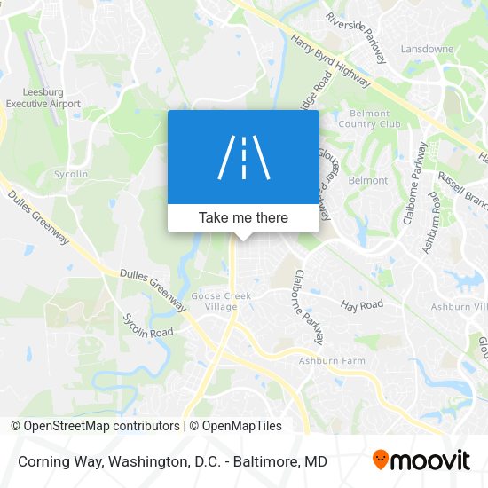 Corning Way map