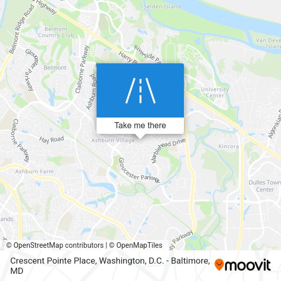Crescent Pointe Place map