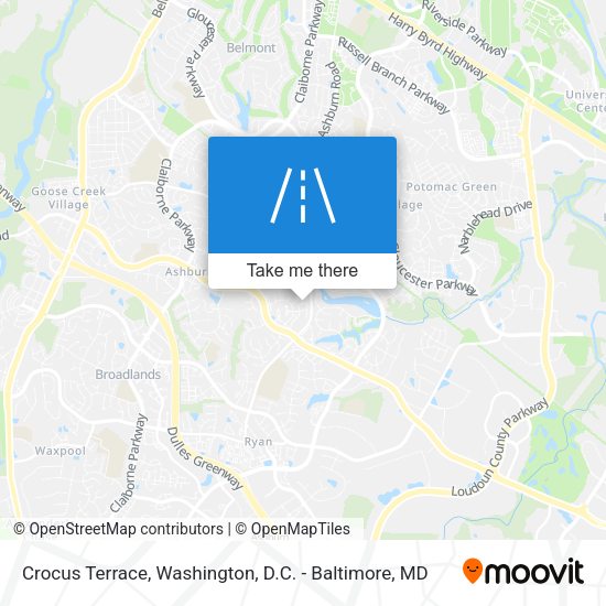 Crocus Terrace map