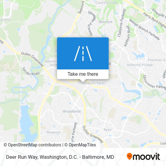 Deer Run Way map