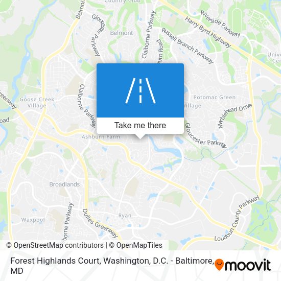 Mapa de Forest Highlands Court
