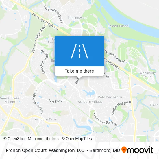 French Open Court map