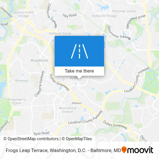 Frogs Leap Terrace map
