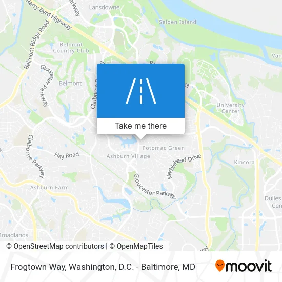 Frogtown Way map