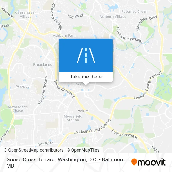 Goose Cross Terrace map