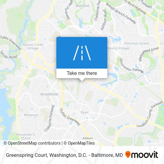 Greenspring Court map