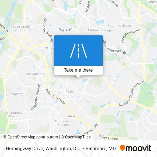 Hemingway Drive map