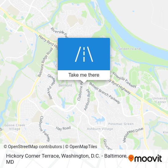 Hickory Corner Terrace map