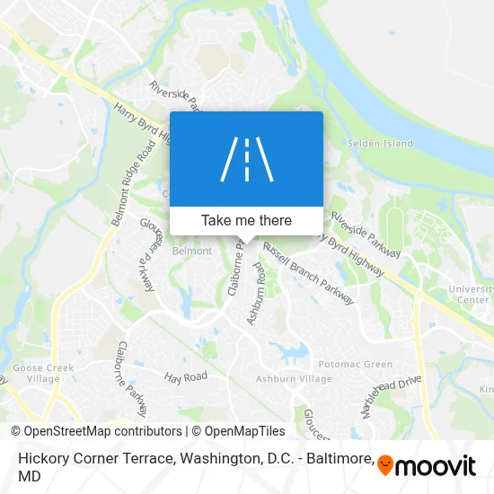 Hickory Corner Terrace map