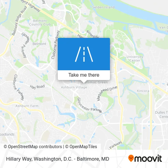 Hillary Way map