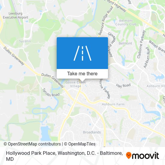 Hollywood Park Place map