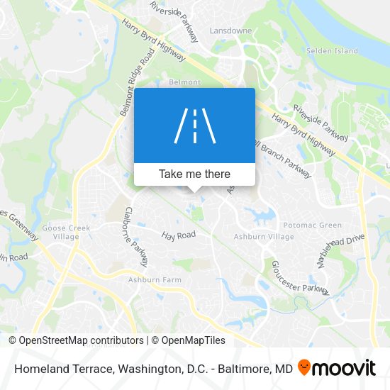 Homeland Terrace map