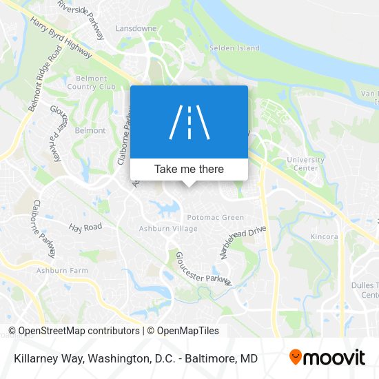 Killarney Way map