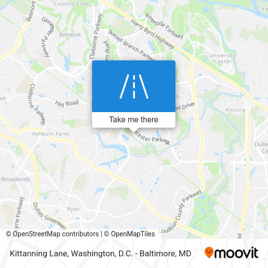 Kittanning Lane map