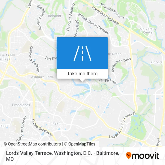 Lords Valley Terrace map