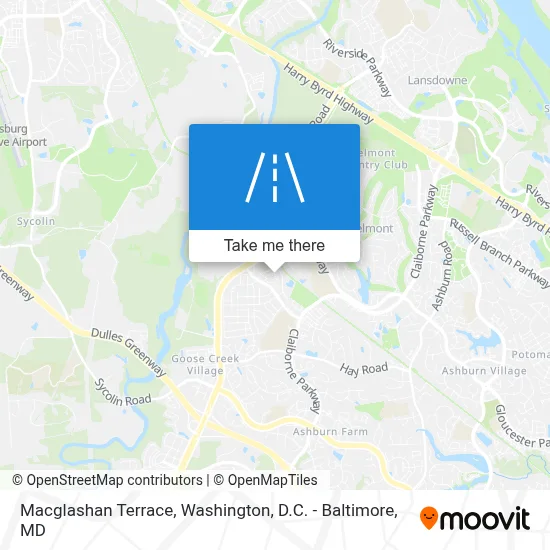 Macglashan Terrace map