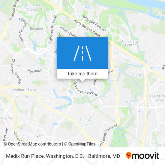 Medix Run Place map