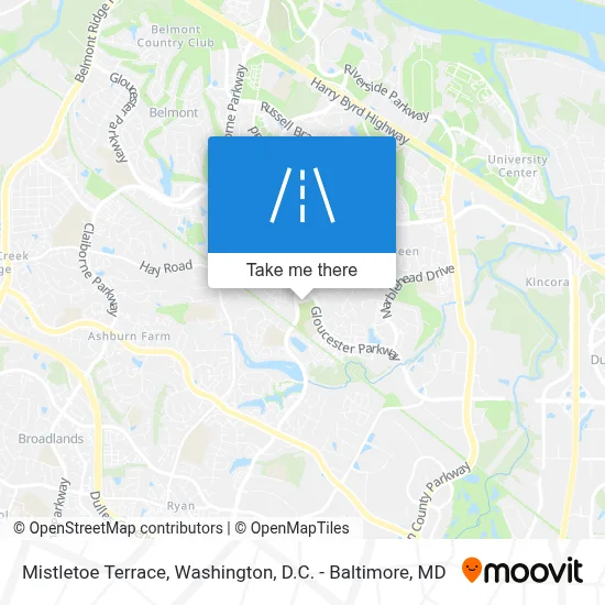 Mistletoe Terrace map