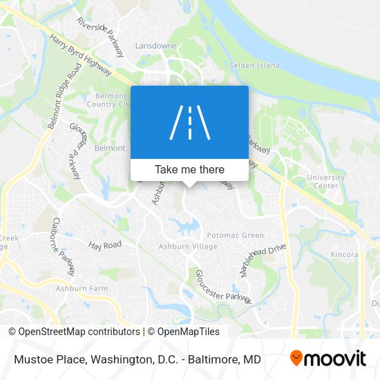 Mustoe Place map