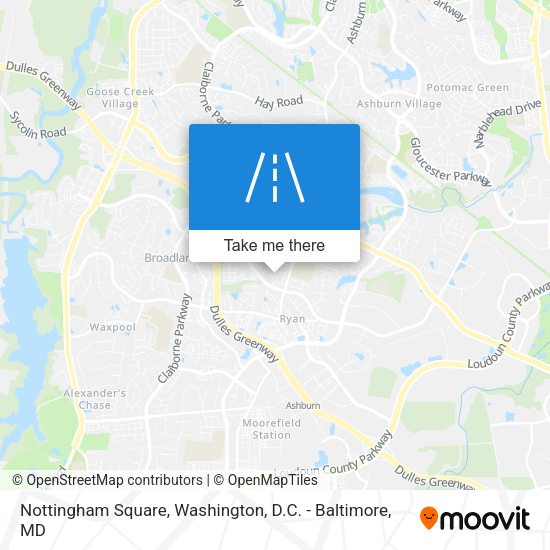 Mapa de Nottingham Square