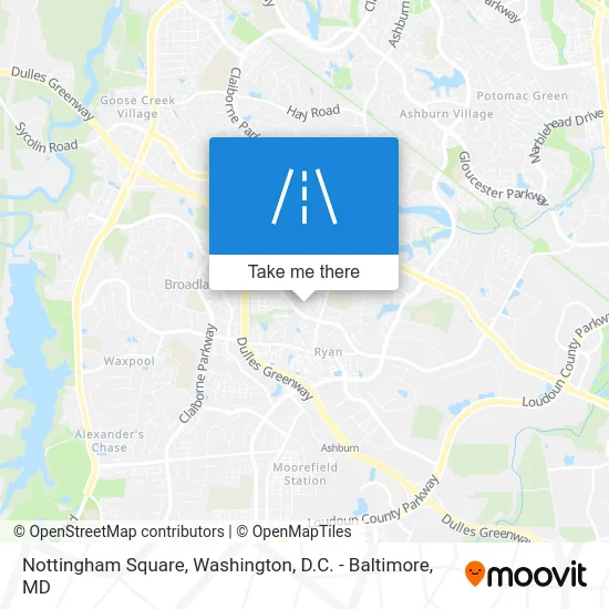 Nottingham Square map