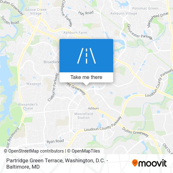 Partridge Green Terrace map