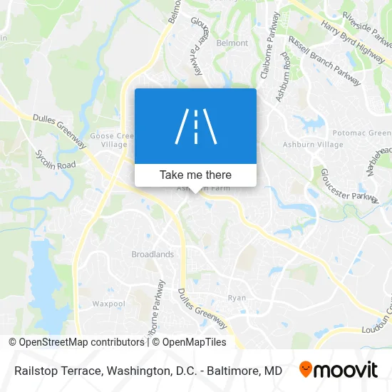 Railstop Terrace map