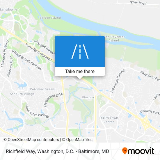 Richfield Way map