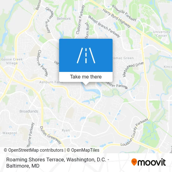 Roaming Shores Terrace map