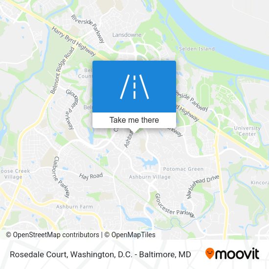 Rosedale Court map