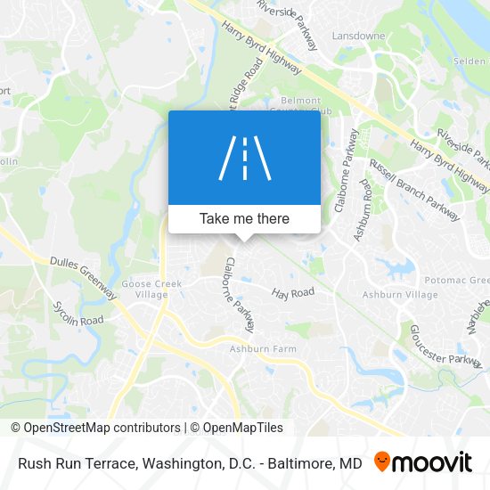 Rush Run Terrace map