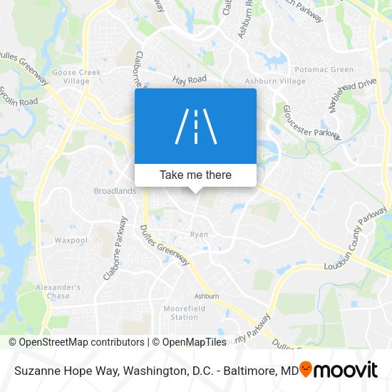 Suzanne Hope Way map