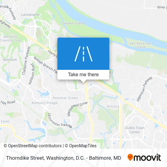 Thorndike Street map