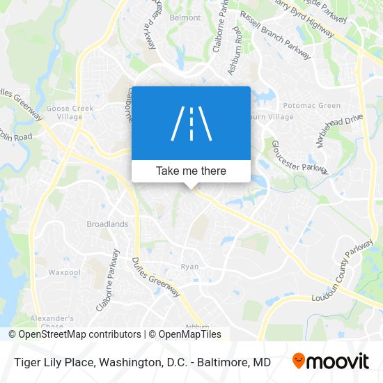 Mapa de Tiger Lily Place
