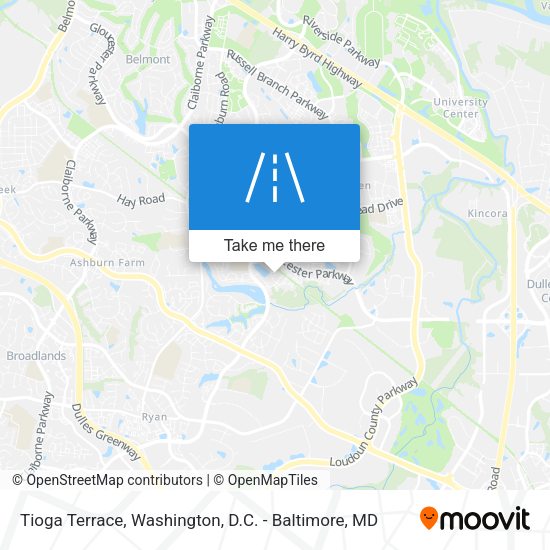 Tioga Terrace map