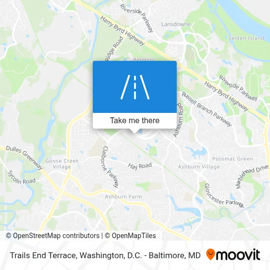 Trails End Terrace map