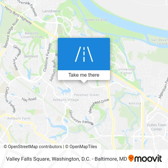 Valley Falls Square map