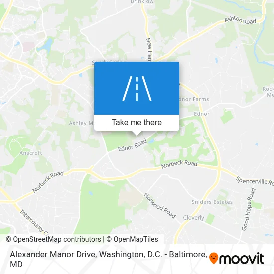 Alexander Manor Drive map