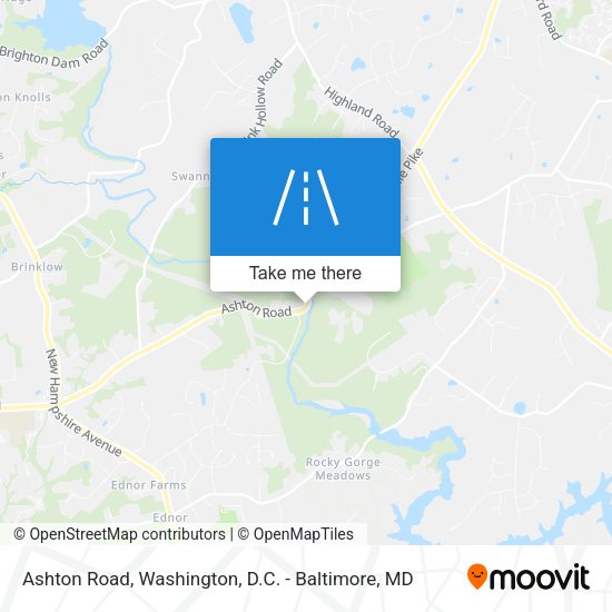 Ashton Road map